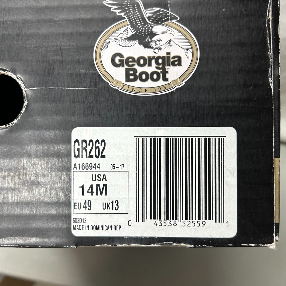 Georgia Boot Mens Size 14M Romeo Brown Leather Georgia Giant GR262 Ankle Boots - Picture 7 of 8